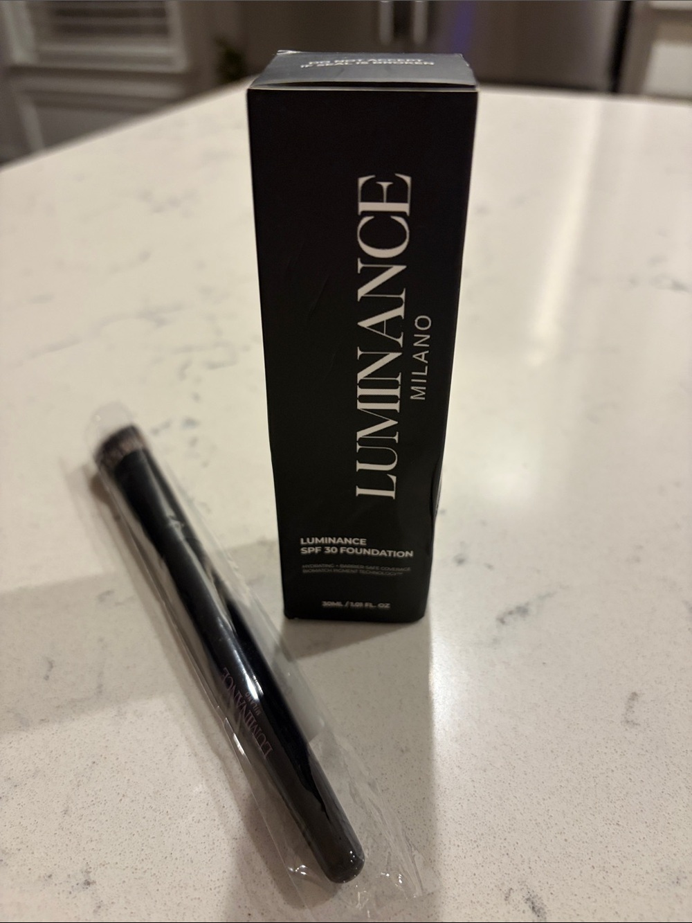 NWT Luminance SPF 30 Foundation, light color with brand new brush.